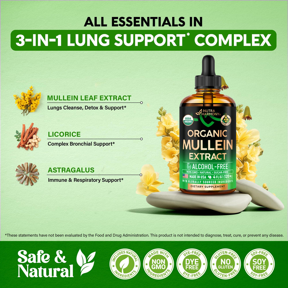 Packaging box for mullein drops supplement