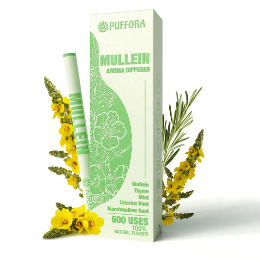 Mullein herbal diffuser with marshmallow root, licorice root, thyme and mint