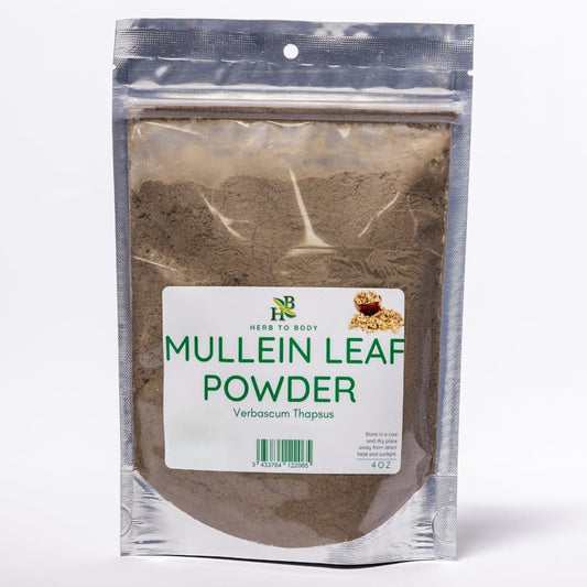 Mullein leaf powder (Verbascum Thapsus) – 4oz, wildcrafted