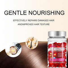 MULPG Hair Serum drops in palm showing easy, no-rinse application.