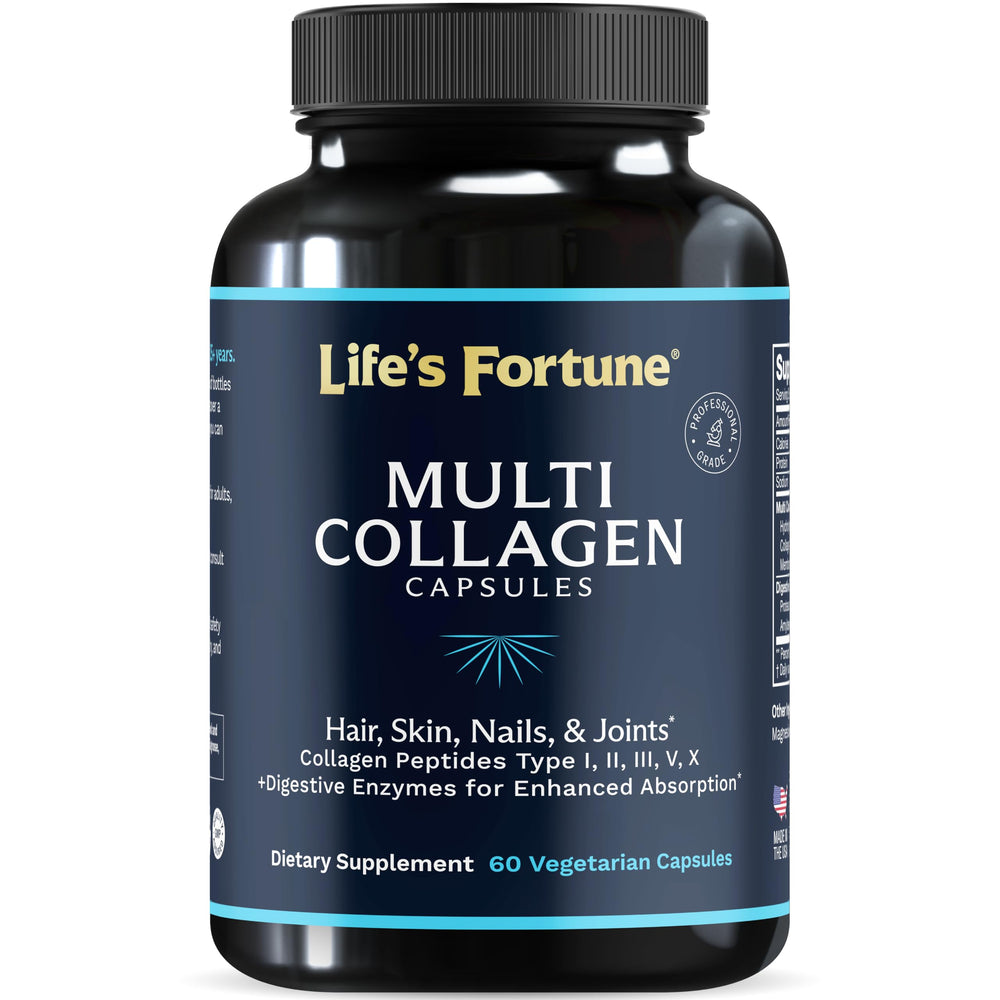 Bottle of Multi Collagen Capsules Unflavored – 60 capsules