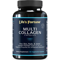 Bottle of Multi Collagen Capsules Unflavored – 60 capsules