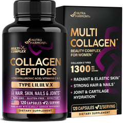 Front view of Multi Collagen Peptides bottle