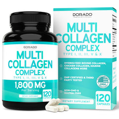 Multi Collagen Pills bottle for Women & Men – 120 capsules
