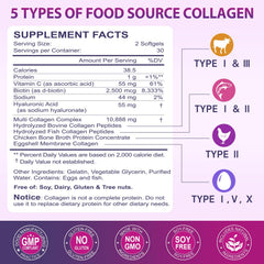 Close-up of hydrolyzed collagen softgels