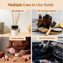 Multi purpose fragrance oil for candles linen sprays and bath products