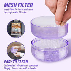 Multi-use denture cup for storing jewelry and small items