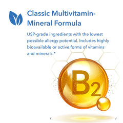 Key ingredients including B vitamins and folate in Multi-Vi-Min