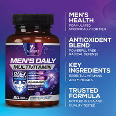 Lifestyle image featuring a man taking multivitamins