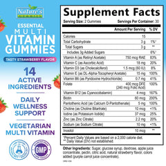 60-count bottle of adult multivitamin gummies