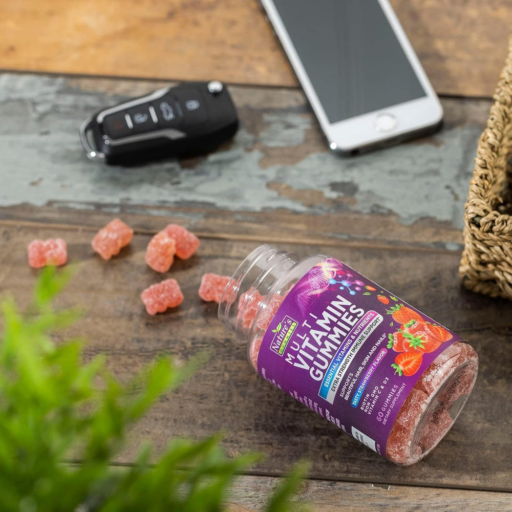 Nutrition facts and ingredients for adult gummy vitamins