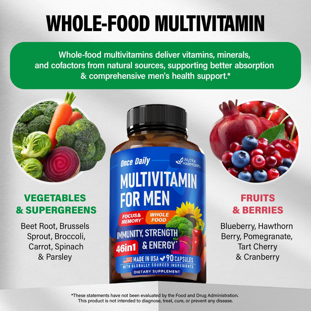 One capsule daily dosing for men's wellness