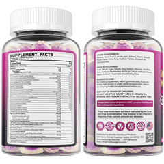 Label close-up: vegan, sugar-free, allergy-safe