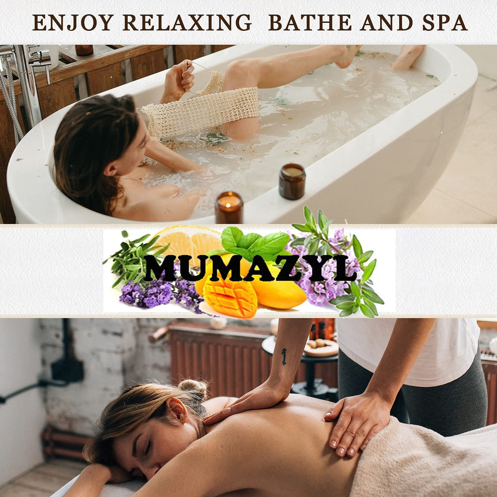 MUMAZYL Cedarwood oil bath bombs for spa-like aroma.