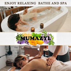 MUMAZYL Cedarwood oil bath bombs for spa-like aroma.