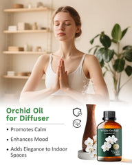White Orchid Essential Oil being blended into a diffuser