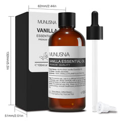 Glass dropper for vanilla essential oil