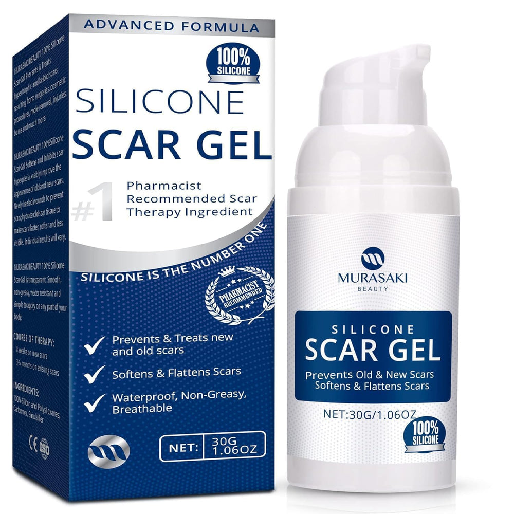 MURASAKI BEAUTY scar gel tube front for strong scar care and daily use