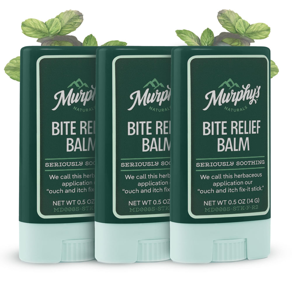Murphy's Naturals bite relief balm-stick applies smoothly for quick bite comfort.