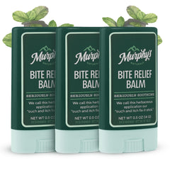 Murphy's Naturals bite relief balm-stick applies smoothly for quick bite comfort.