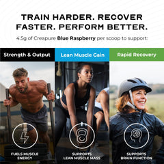 Muscle Feast Creapure Creatine powder pour showing quick mix with liquid.