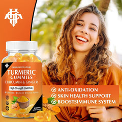 Muscle and joint health support gummies with curcumin