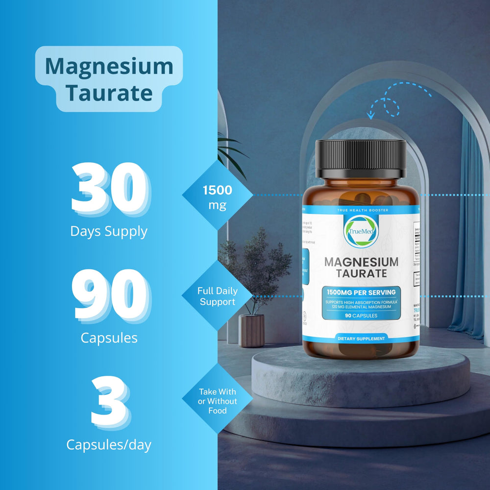 Magnesium taurate for muscle and nerve function