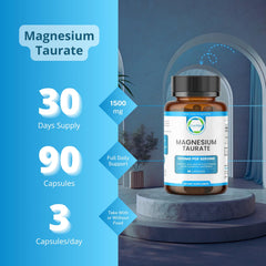 Magnesium taurate for muscle and nerve function