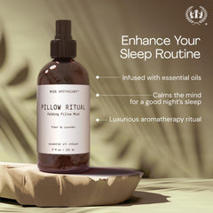 Pillow Ritual bottle and packaging on neutral background