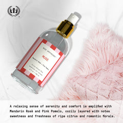 Mandarin Rosé and Pink Pomelo fragrance notes on label
