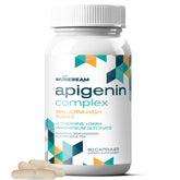 Musebeam Apigenin supplement bottle with label