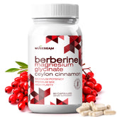 MuseBeam Berberine HCl Magnesium Glycinate supplement bottle