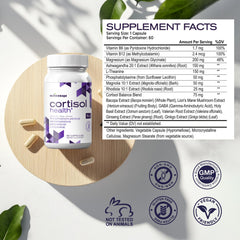 Adrenal health and stress relief concept image
