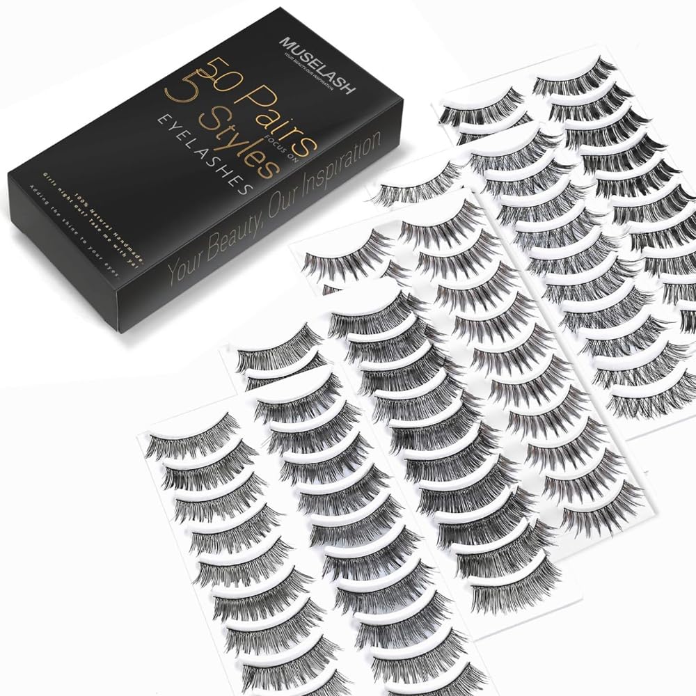 Muselash handmade vegan fiber lashes closeup showcasing cruelty-free craftsmanship