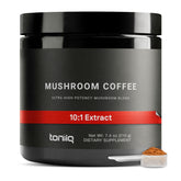 Mushroom Coffee bottle with 10:1 extract label