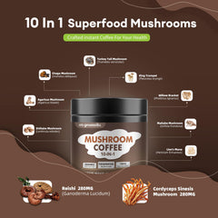 Ingredients: Lion's Mane, Reishi, Cordyceps, Chaga and Turkey Tail