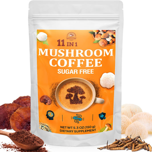 Hero image of Organic Mushroom Coffee 11-mushroom blend