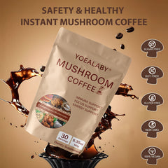 Non-GMO instant mushroom coffee packaging