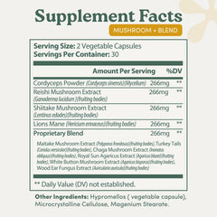 Cordyceps and Reishi mushrooms