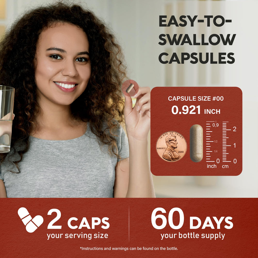 120-count bottle of mushroom complex supplement