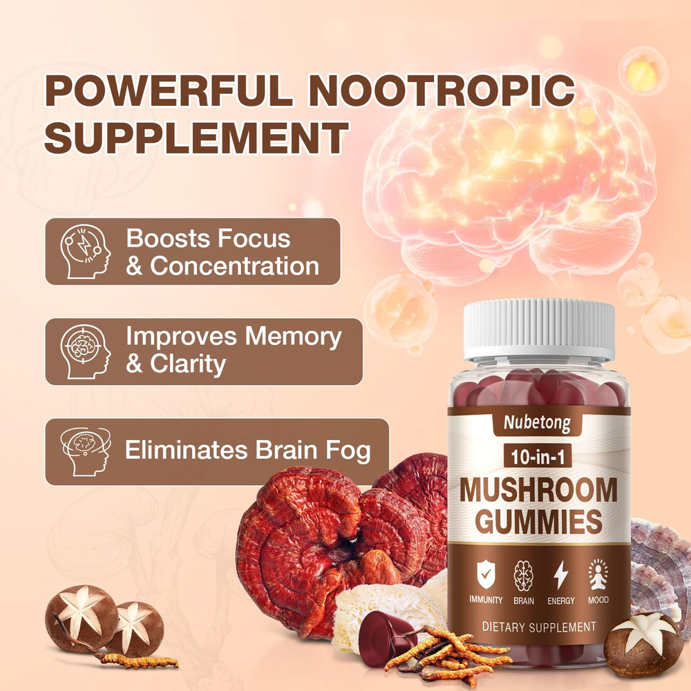 Reishi and Chaga mushrooms for gummies