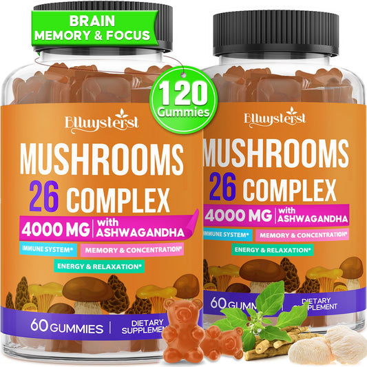 Front packaging of Mushroom Gummies for Adults 4000mg