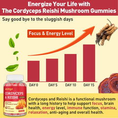 Immunity and anti-aging concept with gummies