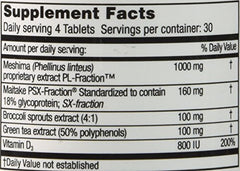 Premium vegetarian tablets on white background - 120 count