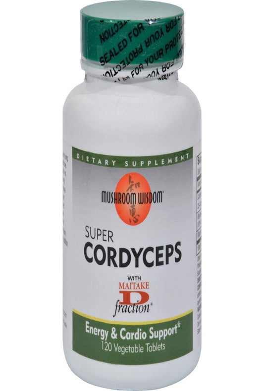 Bottle of Mushroom Wisdom Super Cordyceps Caplets, 120 Count