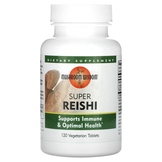 Mushroom Wisdom Reishi 120-count bottle label