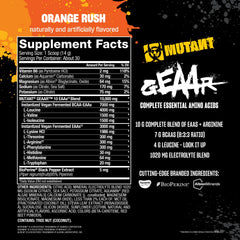 Mixing Mutant GEAAR Orange Rush in a glass