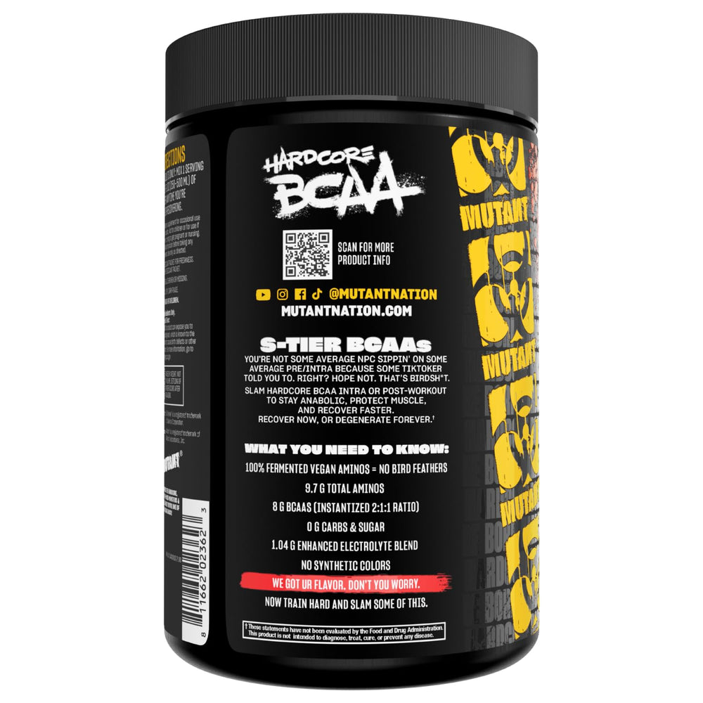 Hydration and recovery concept with Mutant Hardcore BCAA