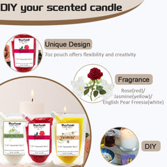 Muufuuser candle fragrance layers close-up reveal evolving aromatics during burn.