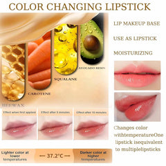 MVC Color Changing Lipstick providing 24h hydration to keep lips soft.